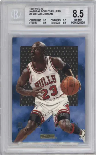 1995-96 E-XL NATURAL BORN THRILLERS #1 MICHAEL JORDAN
