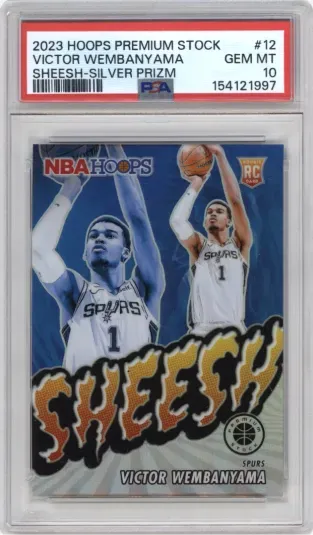 2023 HOOPS PREMIUM STOCK VICTOR WEMBANYAMA SHEESH-SILVER PRIZM