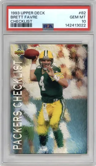 1993 UPPER DECK BRETT FAVRE CHECKLIST