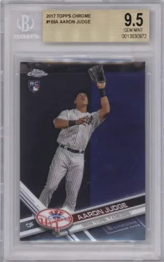2017 TOPPS CHROME #169A AARON JUDGE