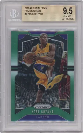 2019-20 PANINI PRIZM PRIZMS GREEN #8 KOBE BRYANT
