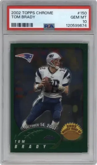 2002 TOPPS CHROME TOM BRADY