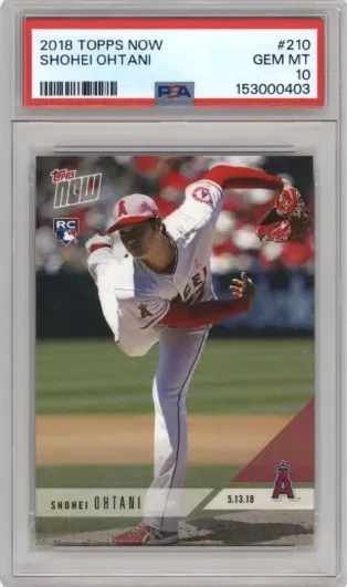 2018 TOPPS NOW SHOHEI OHTANI