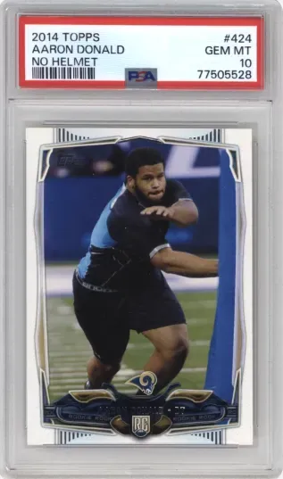 2014 TOPPS AARON DONALD NO HELMET