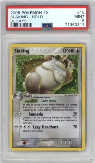 2005 POKEMON EX SLAKING-HOLO DEOXYS