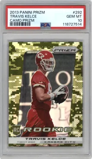 2013 PANINI PRIZM TRAVIS KELCE CAMO PRIZM