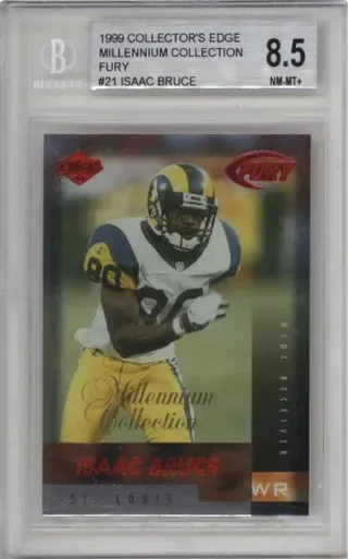 1999 COLLECTOR'S EDGE MILLENIUM COLLECTION FURY #21 ISAAC BRUCE
