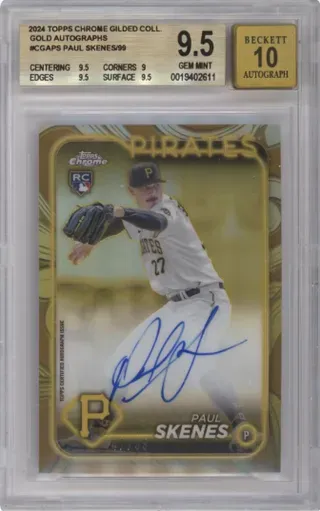 2024 TOPPS CHROME GILDED COLL. GOLD AUTOGRAPHS #CGAPS PAUL SKENESS 99