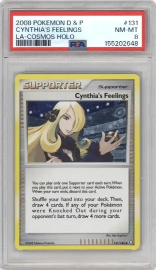 2008 POKEMON D AND P CYNTHIA'S FEELINGS LA-COSMOS HOLO