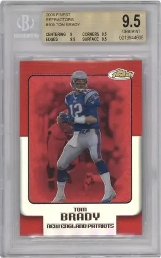2006 FINEST REFRACTORS #105 TOM BRADY