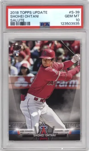 2018 TOPPS UPDATE SHOHEI OHTANI SALUTE