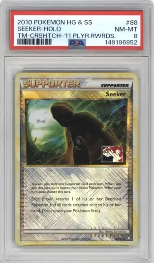 2010 POKEMON HG AND SS SEEKER-HOLO TM-CRSHTCH-11 PLYR.RWRDS