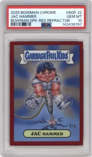 2025 BOWMAN CHROME JAC HAMMER BOWMAN GPK-RED REFRACTOR