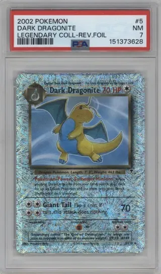 2002 POKEMON DARK DRAGONITE LEGENDARY COLL-REV.FOIL 151373628
