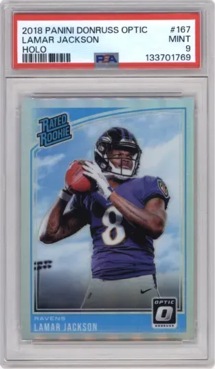 2018 PANINI DONRUSS OPTIC LAMAR JACKSON HOLO