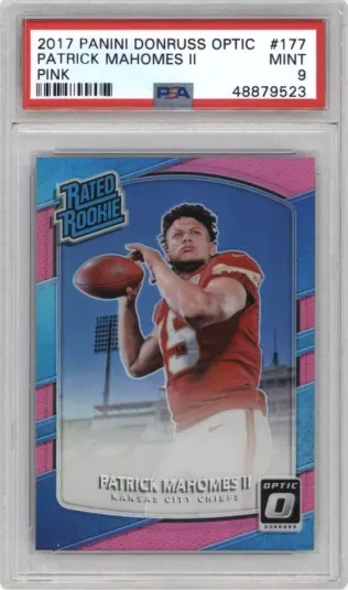 2017 PANINI DONRUSS OPTIC PATRICK MAHOMES II PINK