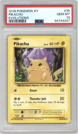 2016 POKEMON XY PIKACHU EVOLUTIONS
