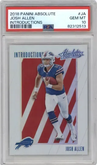 2018 PANINI ABSOLUTE JOSH ALLEN INTRODUCTIONS