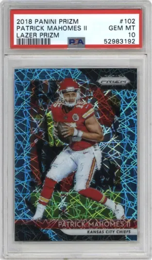 2018 PANINI PRIZM PATIRCK MAHOMES II LAZER PRIZM