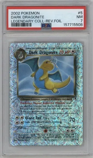 2002 POKEMON DARK DRAGONITE LEGENDARY COLL-REV.FOIL 157715508