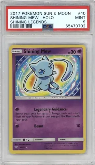 2017 POKEMON SUN AND MOON SHINING MEW-HOLO SHINING LEGENDS