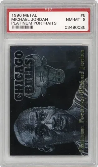 1996 METAL MICHAEL JORDAN PLATINUM PORTRAITS