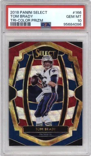 2018 PANINI SELECT TOM BRADY TRI-COLOR PRIZM