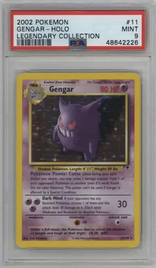 2002 POKEMON GENGAR-HOLO LEGENDARY COLLECTION