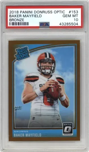 2018 PANINI DONRUSS OPTIC BAKER MAYFIELD BRONZE