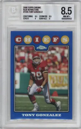 2008 TOPPS CHROME BLUE REFRACTORS #TC95 TONY GONZALEZ