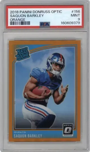 2018 PANINI DONRUSS OPTIC SAQUON BARKLEY ORANGE