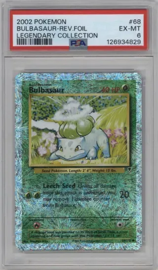2002 POKEMON BULBASAUR-REV.FOIL LEGENDARY COLLECTION