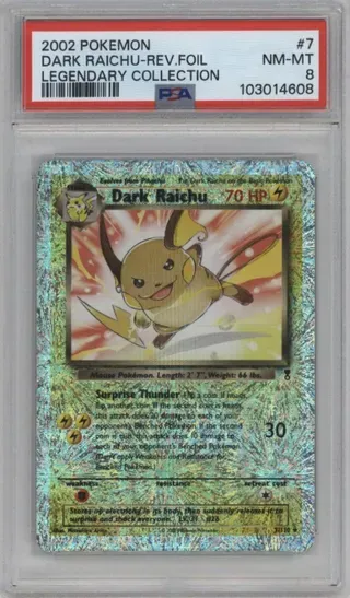 2002 POKEMON DARK RAICHU-REV.FOIL LEGENDARY COLLECTION