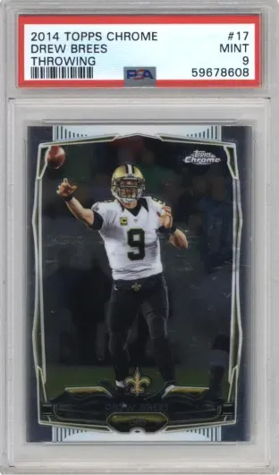 2014 TOPPS CHROME DREW BREES THROWING