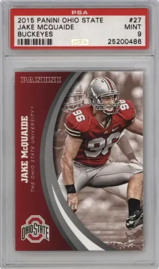 2015 PANINI OHIO STATE JAKE MCQUAIDE BUCKEYES