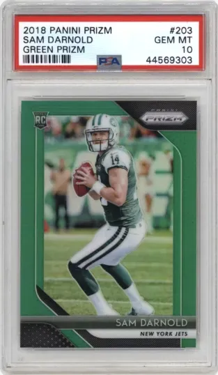 2018 PANINI PRIZM SAM DARNOLD GREEN PRIZM