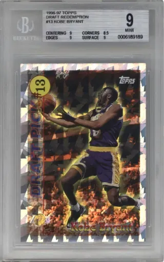 1996-97 TOPPS DRAFT REDEMPTION #13 KOBE BRYANT