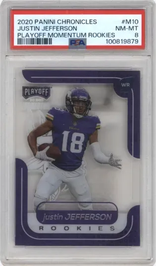 2020 PANINI CHRONICLES JUSTIN JEFFERSON PLAYOFF MOMENTUM ROOKIES