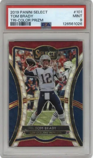 2019 PANINI SELECT TOM BRADY TRI-COLOR PRIZM