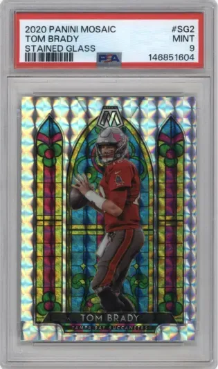 2020 PANINI MOSAIC TOM BRADY STAINED GLASS