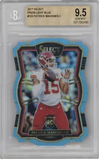 2017 SELECT PRIZM LIGHT BLUE #103 PATRICK MAHOMES II