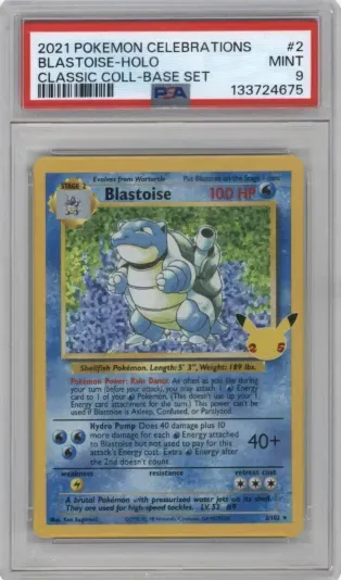 2021 POKEMON CELEBRATIONS BLASTOISE-HOLO CLASSIC COLL-BASE SET