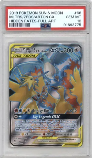 2019 POKEMON SUN AND MOON MLTRS ZPDS ARTCN.GX HIDDEN FATES-FULL ART