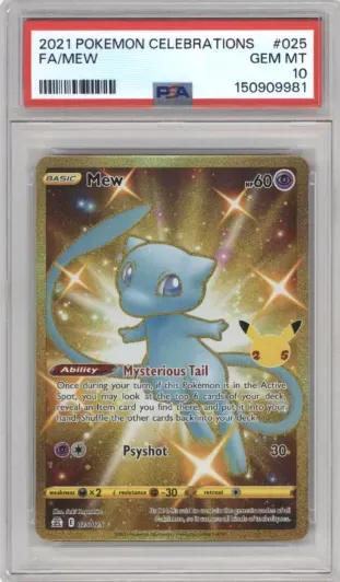2021 POKEMON CELEBRATIONS FA MEW