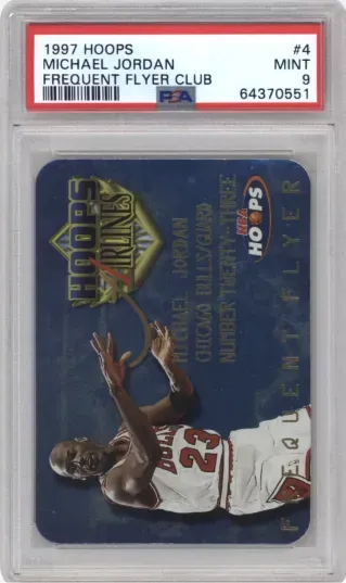 1997 HOOPS MICHAEL JORDAN FREQUENT FLYER CLUB