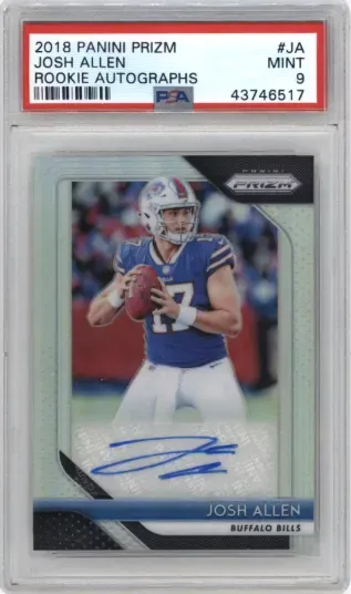 2018 PANINI PRIZM JOSH ALLEN ROOKIE AUTOGRAPHS