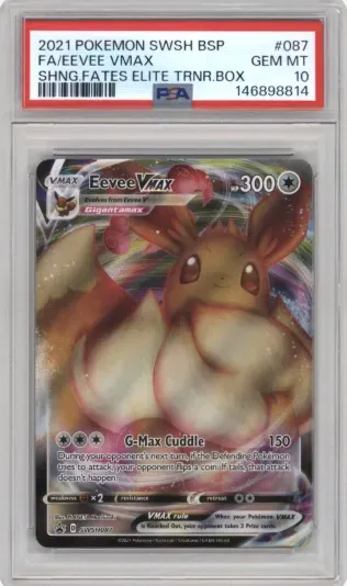 2021 POKEMON SWSH BSP FA EEVEE VMAX SHNG.FATES ELITE TRNR.BOX