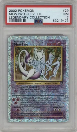 2002 POKEMON MEWTWO-REV.FOIL LEGENDARY COLLECTION