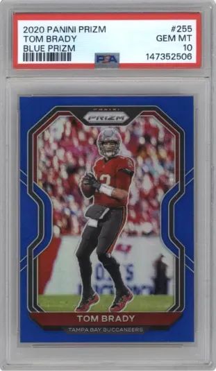 2020 PANINI PRIZM TOM BRADY BLUE PRIZM