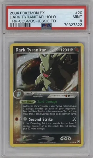2004 POKEMON EX DARK TYRANITAR-HOLO TRR-COSMOS-JESSIE TD